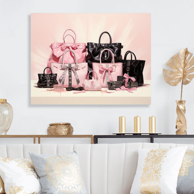 Oliver Gal Prints Gold Shoe And Fashion Books Custom, Elegant
